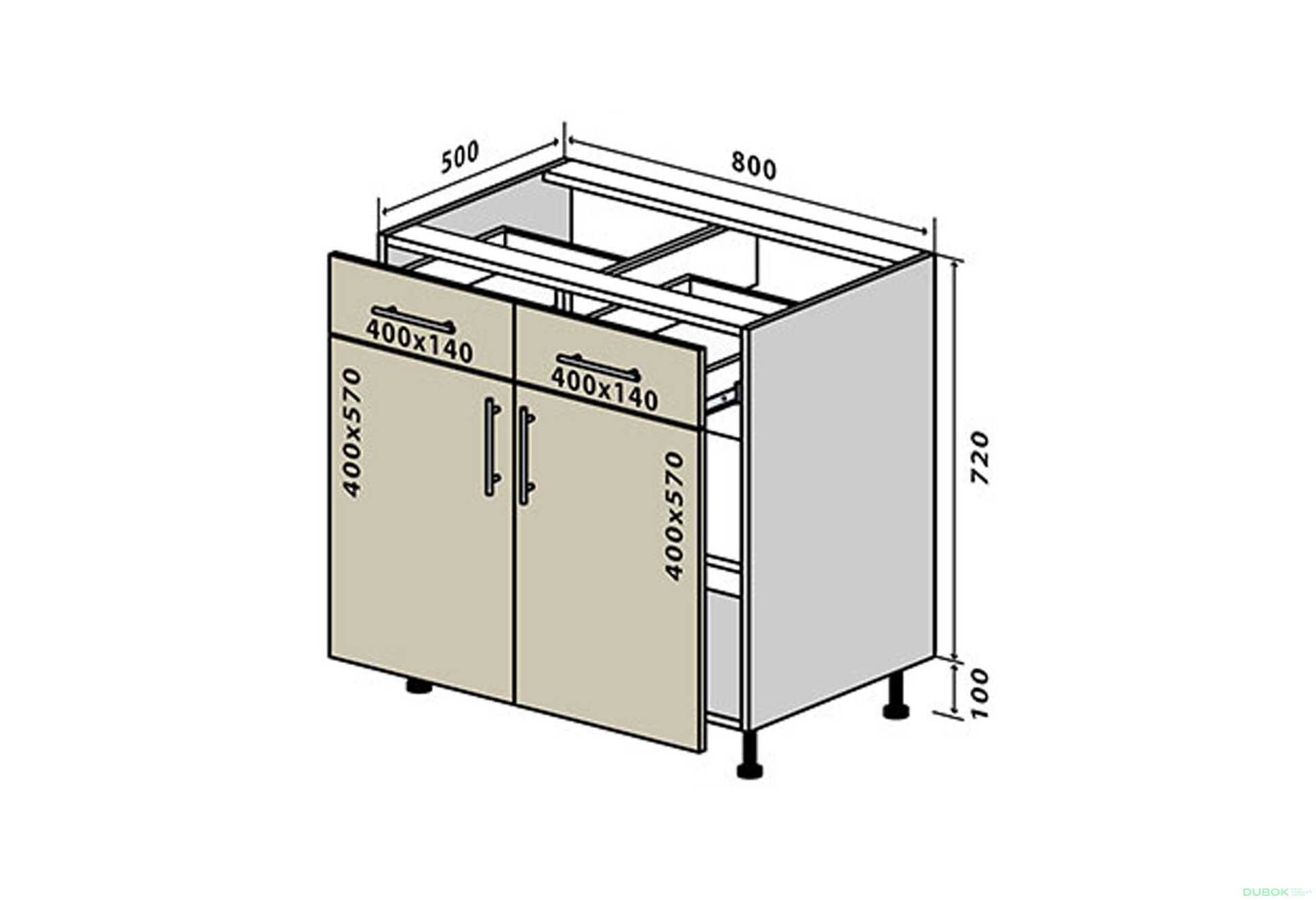 Fotografie 1 - N27 Skříňka 2Š2D 80 Sonata Luxe