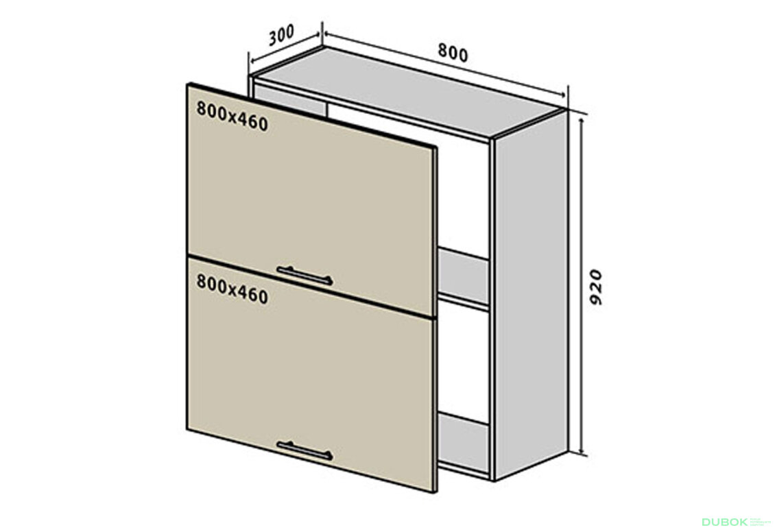 V61 horní skříňka nad digestoř 80 Sonata Luxe