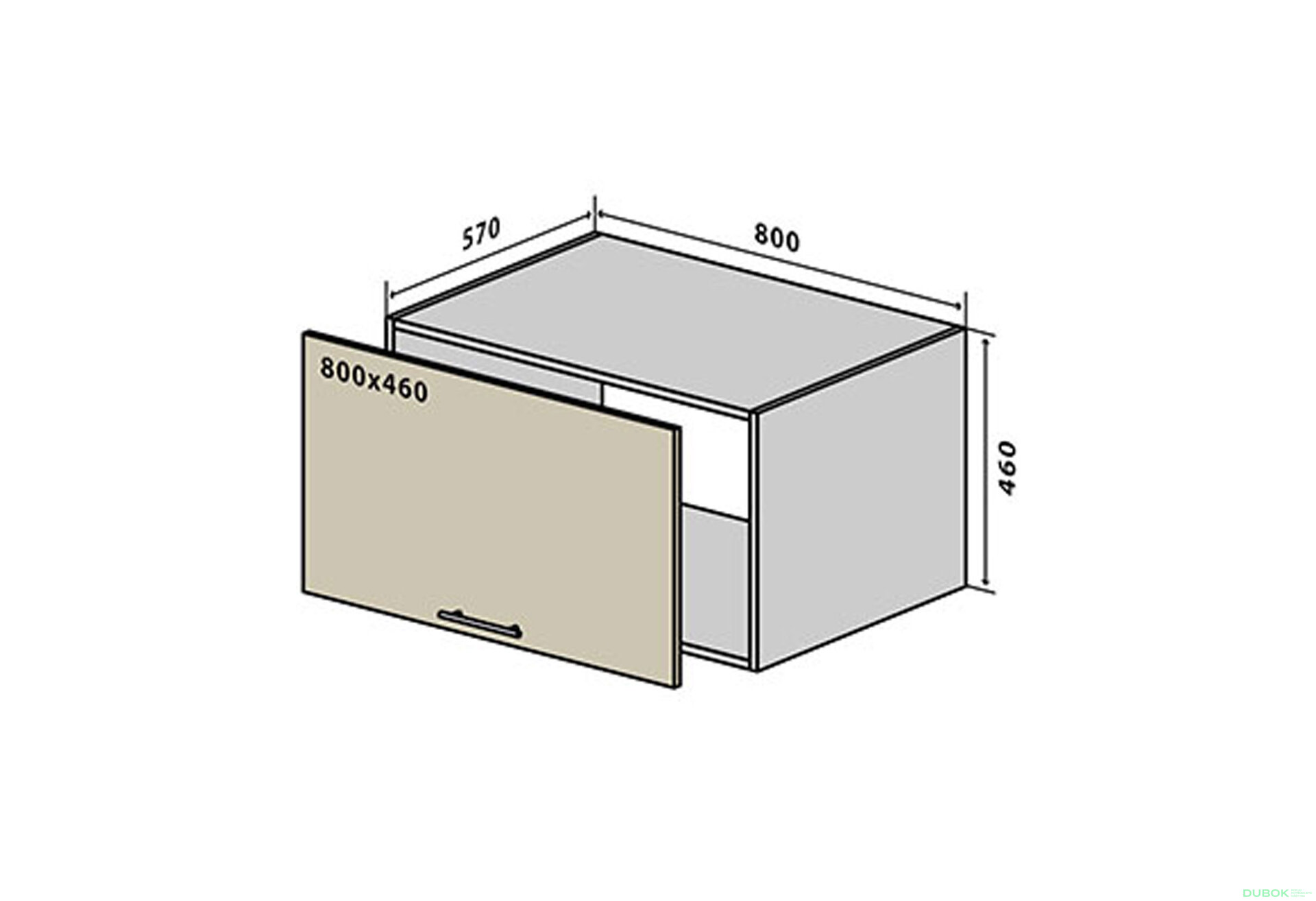 Fotografie 1 - V78 horní skříňka nad digestoř 80 Sonata Luxe