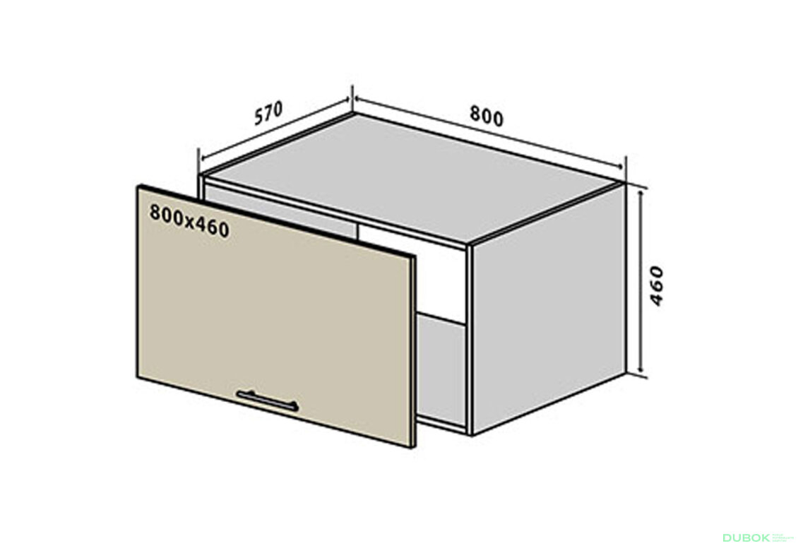 V78 horní skříňka nad digestoř 80 Sonata Luxe