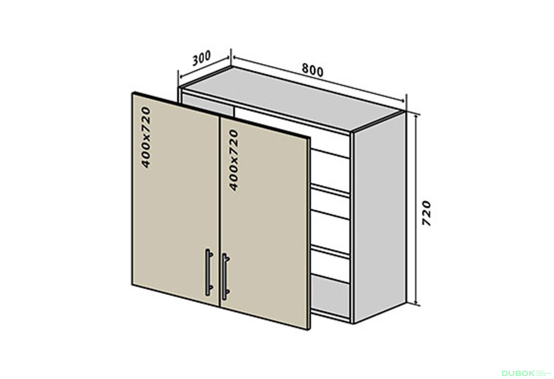 V8 Skříňka 2D 80 Sonata Luxe