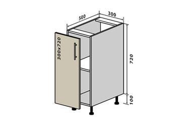 N2 Skříňka 1D 30 Sonata Luxe