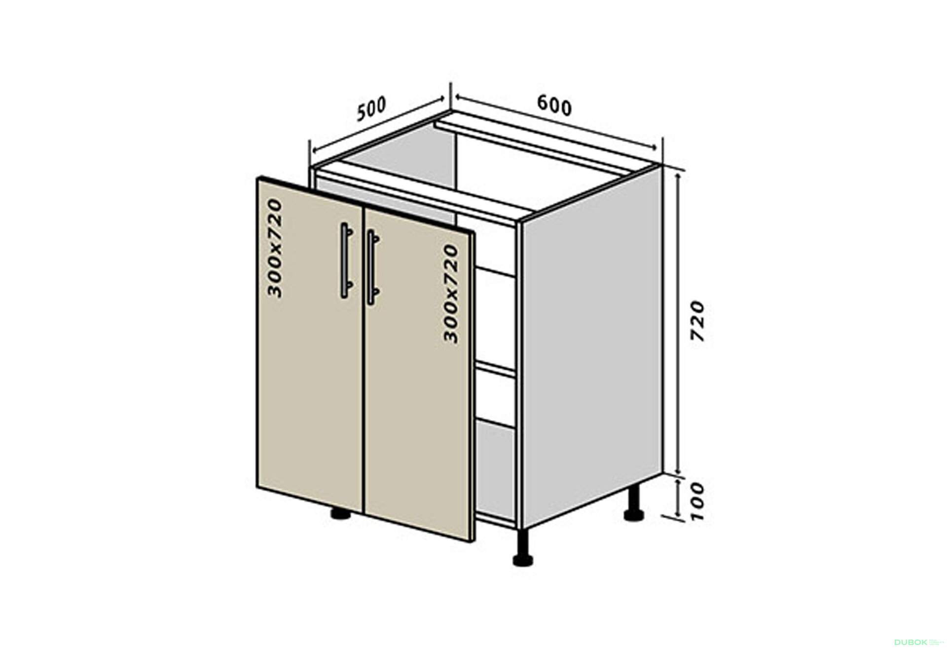 Fotografie 1 - N6 Skříňka 2D 60 Sonata Luxe