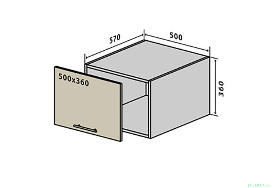 V62 horní skříňka nad digestoř 50 Sonata Luxe