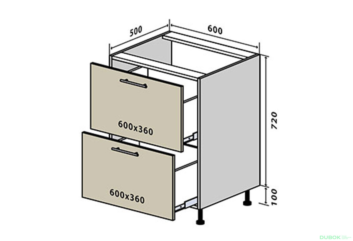 N10 Skříňka 2Š 60 Sonata Luxe