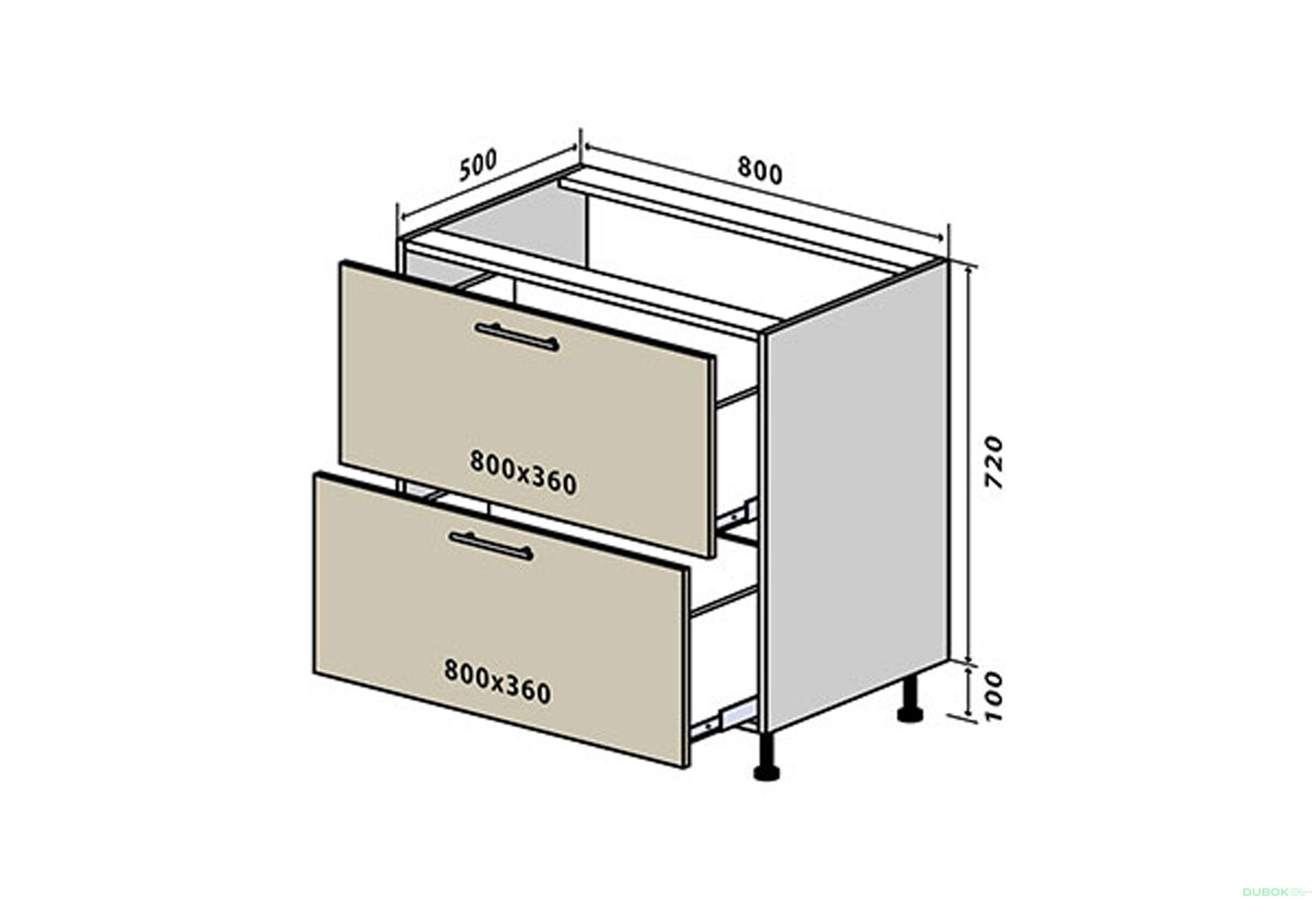 Fotografie 1 - N11 Skříňka 2Š 80 Sonata Luxe