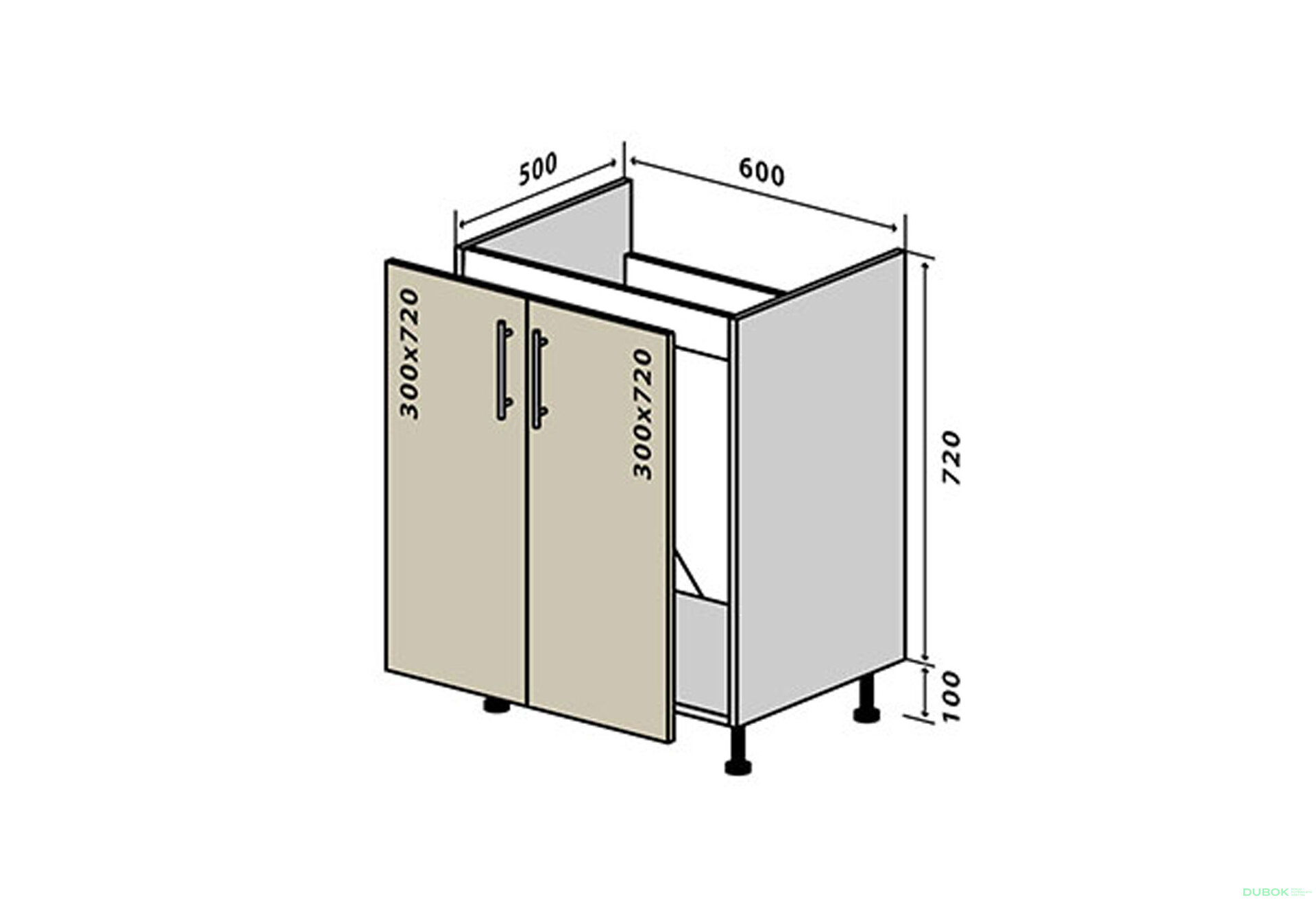 Fotografie 1 - N13 Dřezová skříňka 2D 60 Sonata Luxe