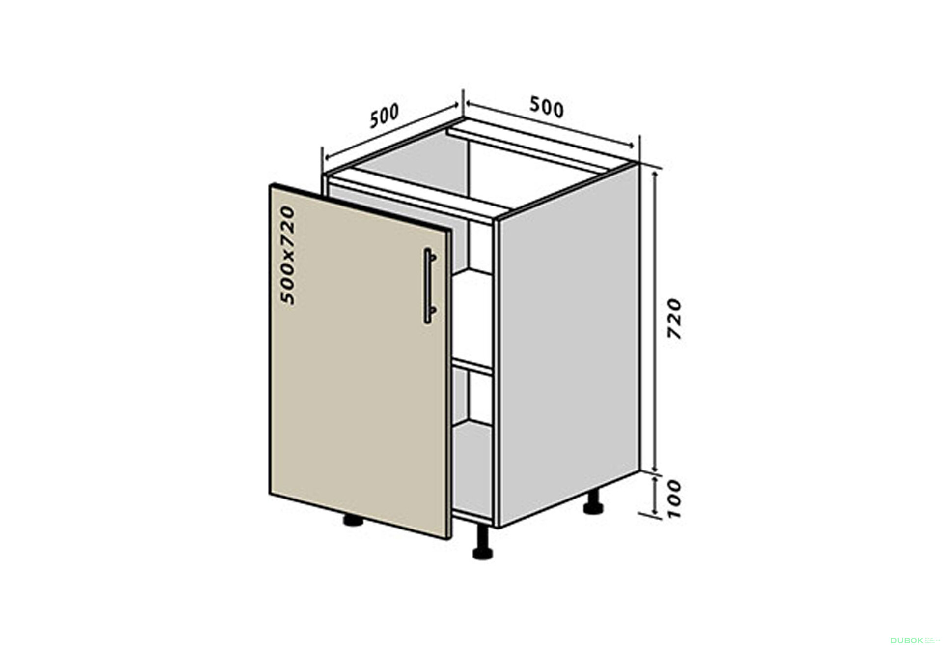 Fotografie 1 - N5 Skříňka 1D 50 Sonata Luxe