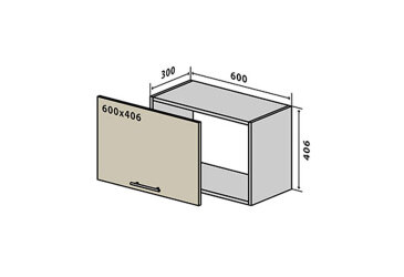 V13 horní skříňka nad digestoř 60 Sonata Luxe