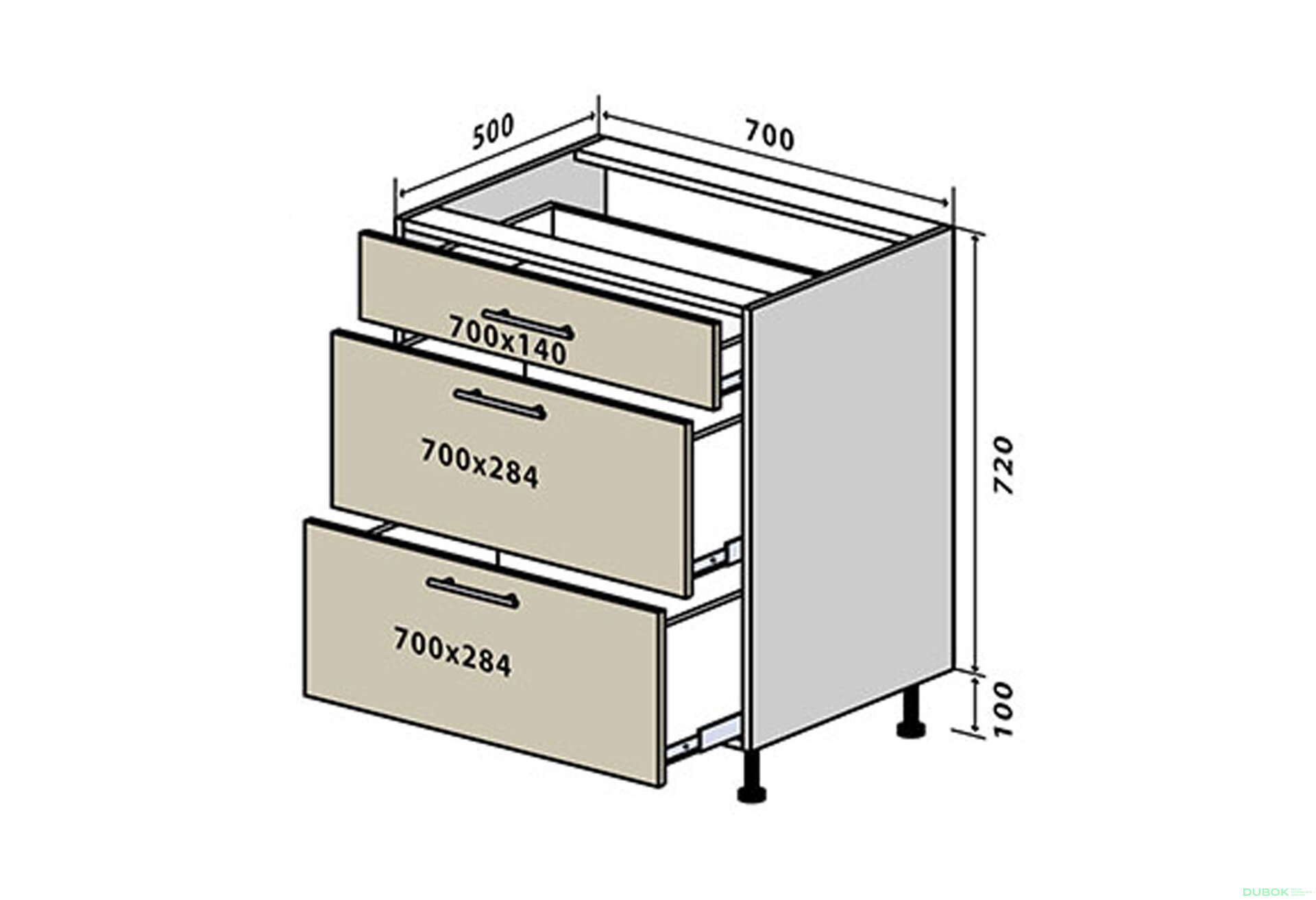 Fotografie 1 - N46 Skříňka 3Š 70 Sonata Luxe