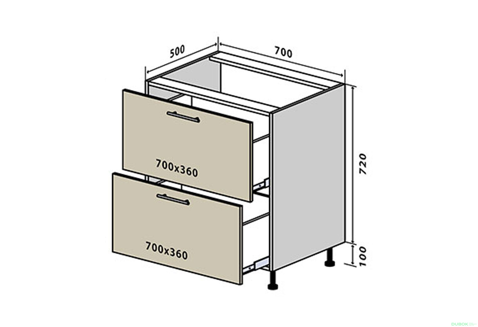 Fotografie 1 - N45 Skříňka 2Š 70 Sonata Luxe