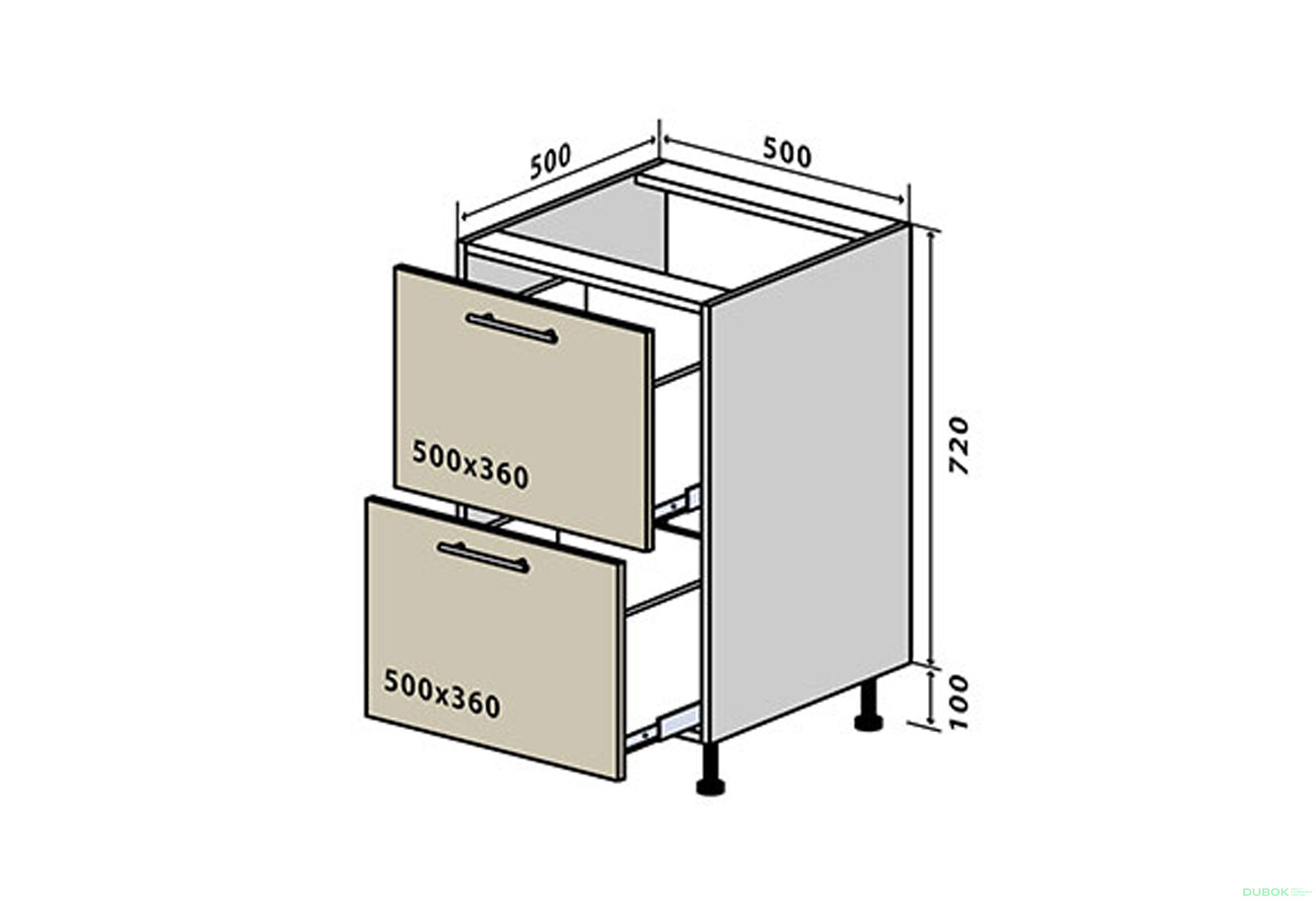 Fotografie 1 - N36 Skříňka 2Š 50 Sonata Luxe