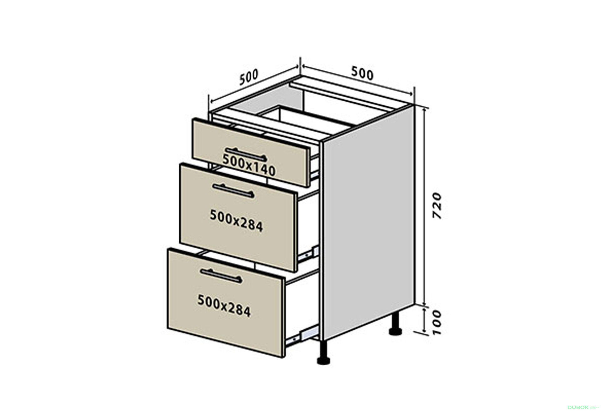 Fotografie 1 - N35 Skříňka 3Š 50 Sonata Luxe