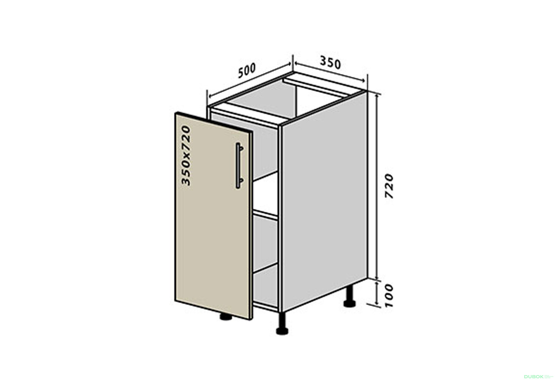 Fotografie 1 - N25 Skříňka 1D 35 Sonata Luxe