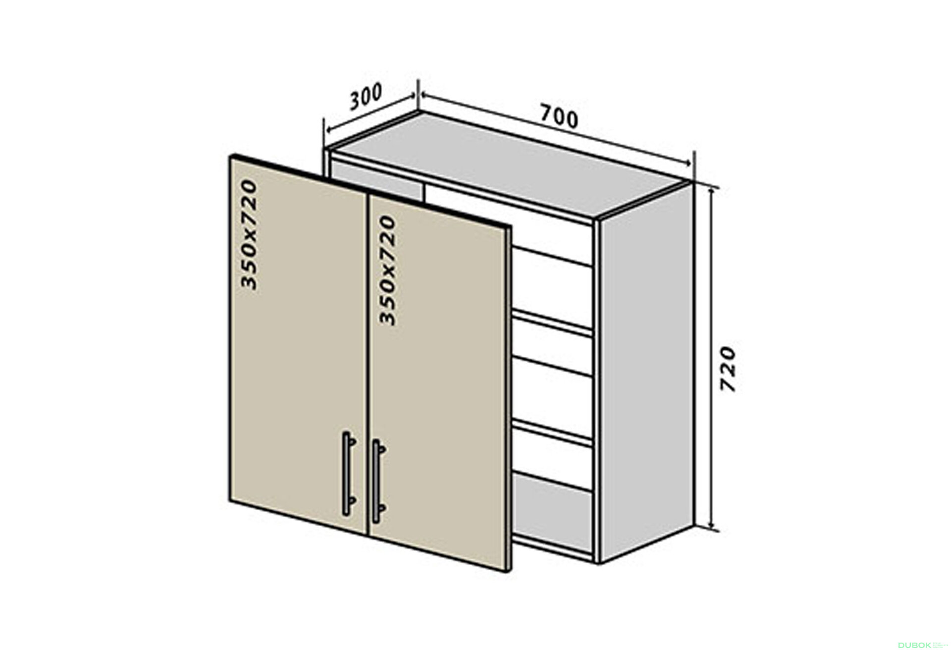 Fotografie 1 - V86 Skříňka 2D 70 Sonata Luxe