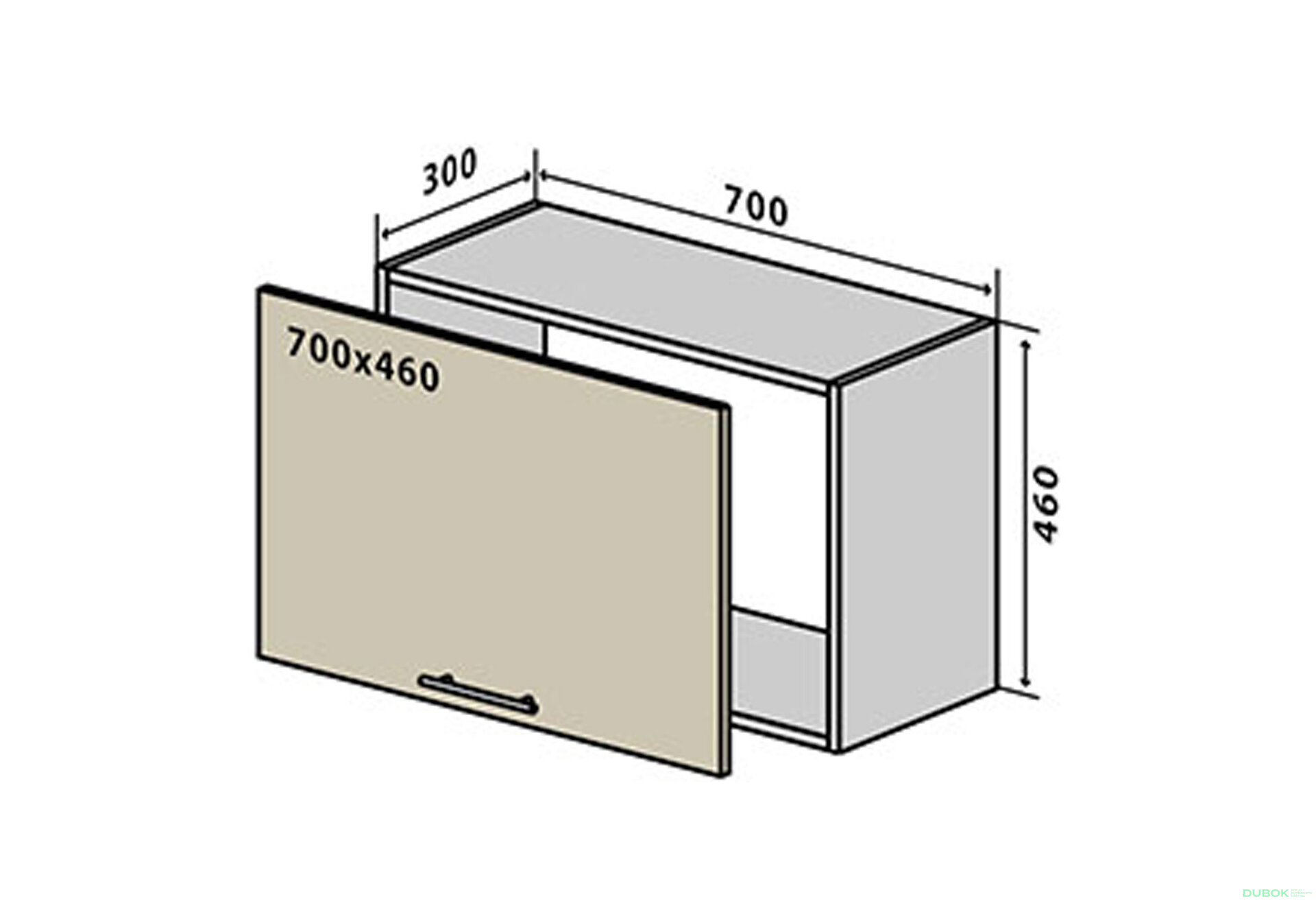 Fotografie 1 - V85 horní skříňka nad digestoř 70 Sonata Luxe