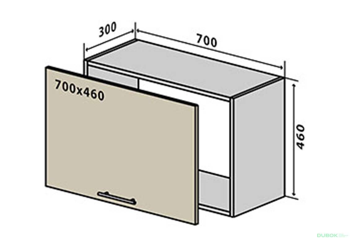 V85 horní skříňka nad digestoř 70 Sonata Luxe