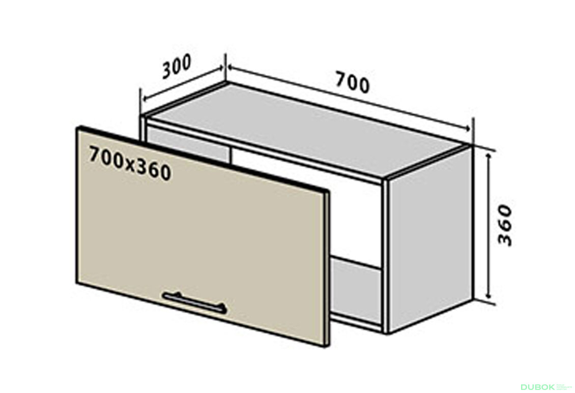 V84 horní skříňka nad digestoř 70 Sonata Luxe