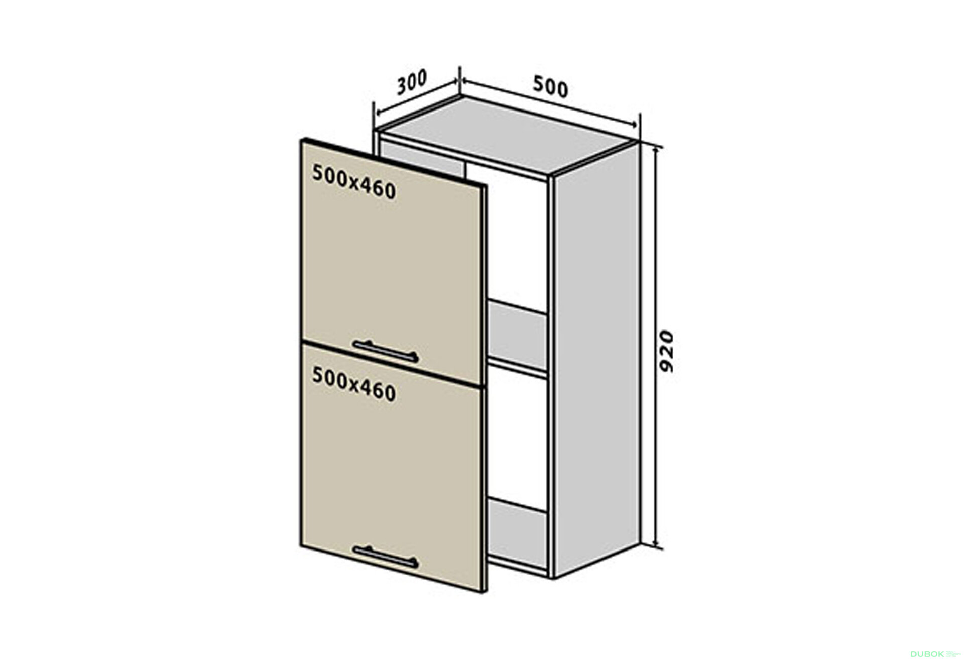 Fotografie 1 - V59 Skříňka 2D 50 Sonata Luxe