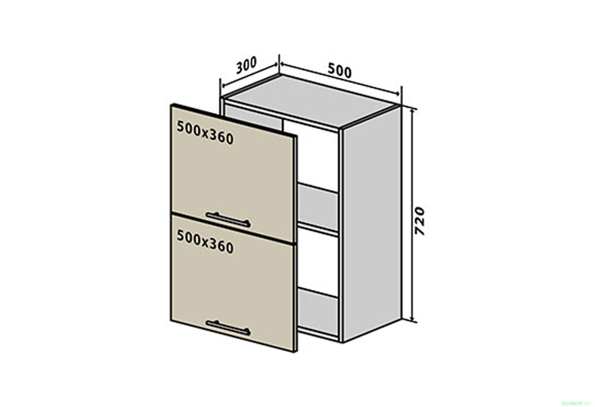 Fotografie 1 - V57 Skříňka 2D 50 Sonata Luxe