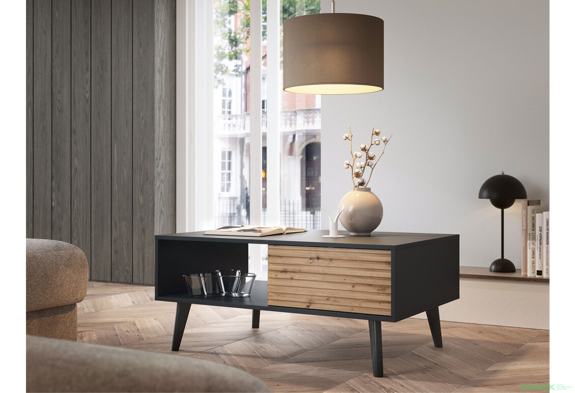 Obývací sestava I dub artisan / černý Willow