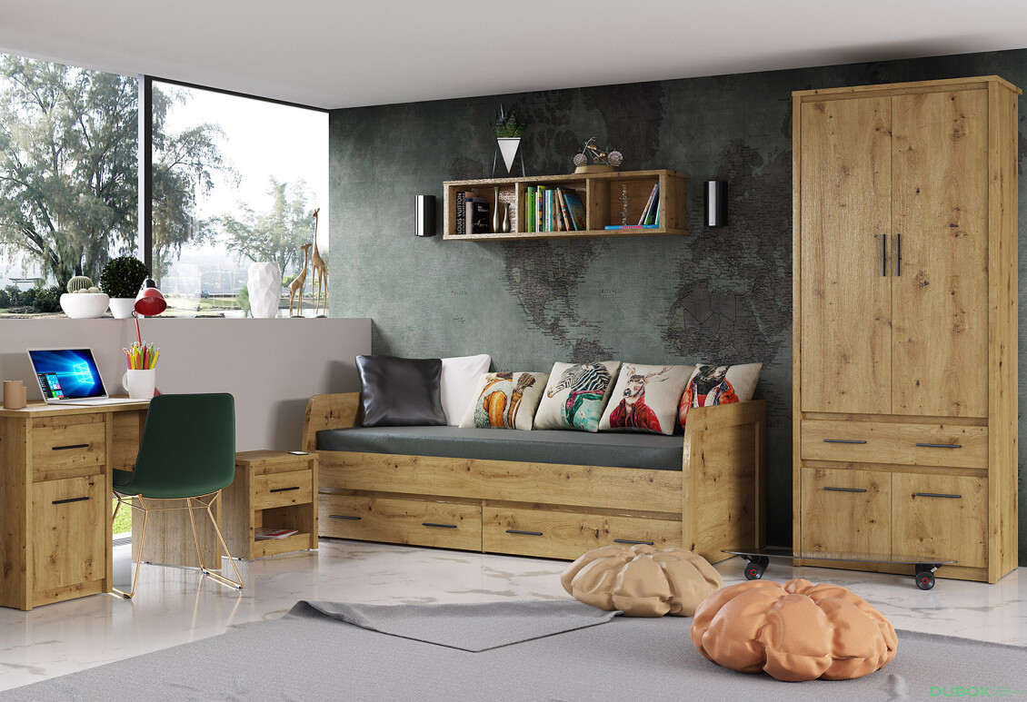 Dětská sestava II dub artisan Ayson - Fotografie 1 Fotografie 1 - Dětská sestava II dub artisan Ayson