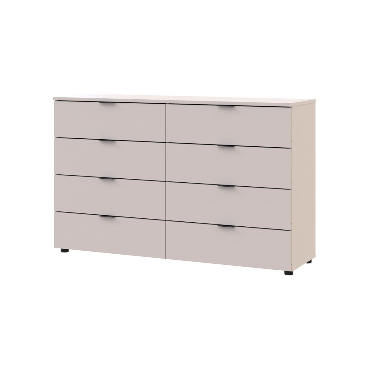 

Komoda Ron 8 s 8 zásuvkami 130x38x81 kašmír