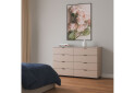 Fotografie 2 - Komoda Ron 8 s 8 zásuvkami 130x38x81 kašmír