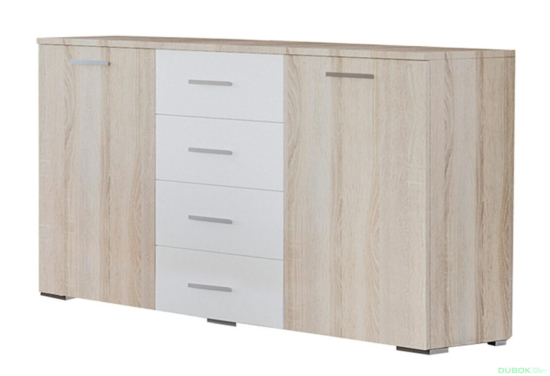 Komoda Lily Nova (dub sonoma / bílá) - Fotografie 1 Fotografie 1 - Komoda Lily Nova (dub sonoma / bílá)