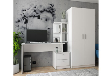 Psací stůl T7 bílý 136x55x138