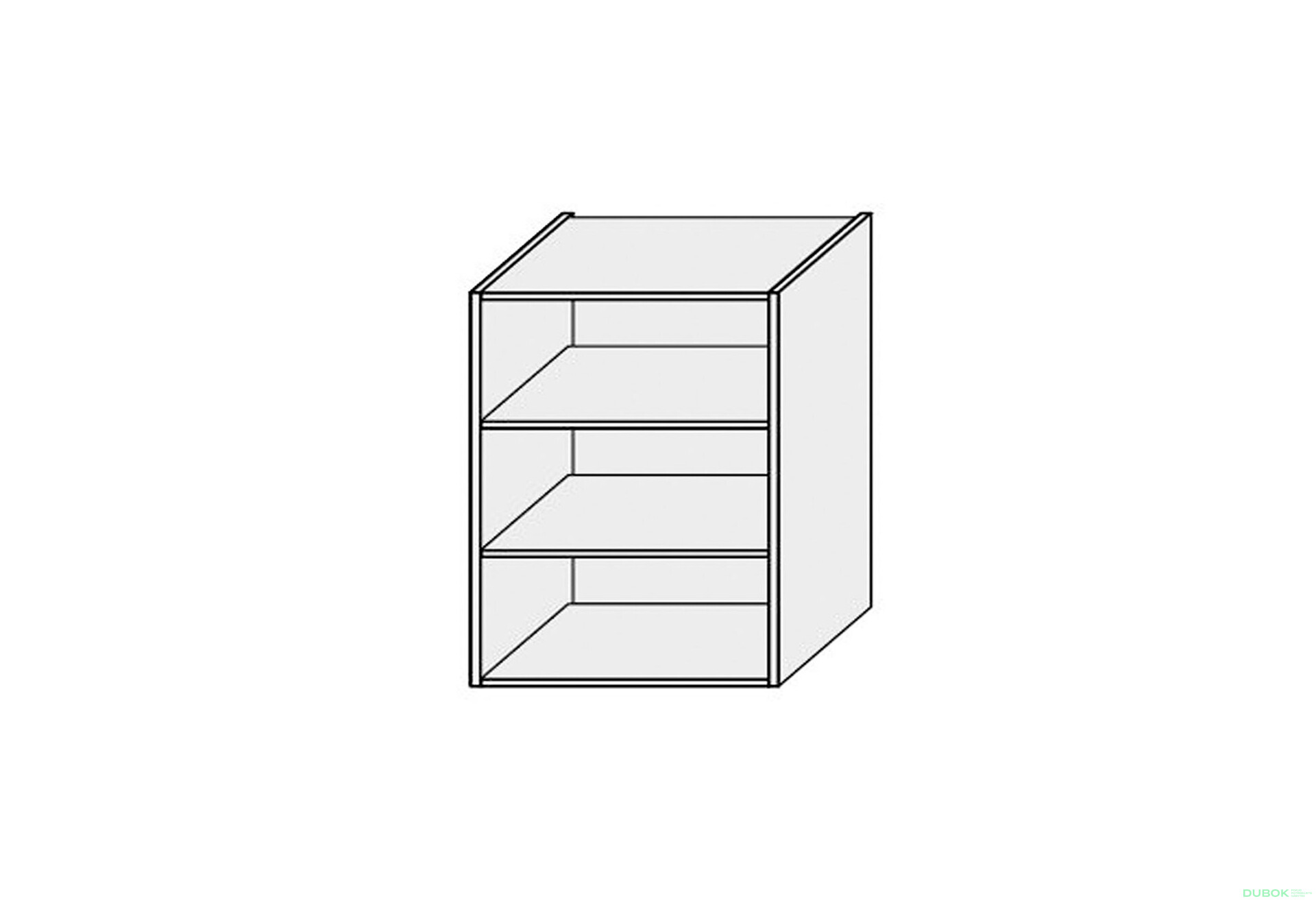 Korpus 45V 1dveřová 900mm - Fotografie 1 Fotografie 1 - Korpus 45V 1dveřová 900mm