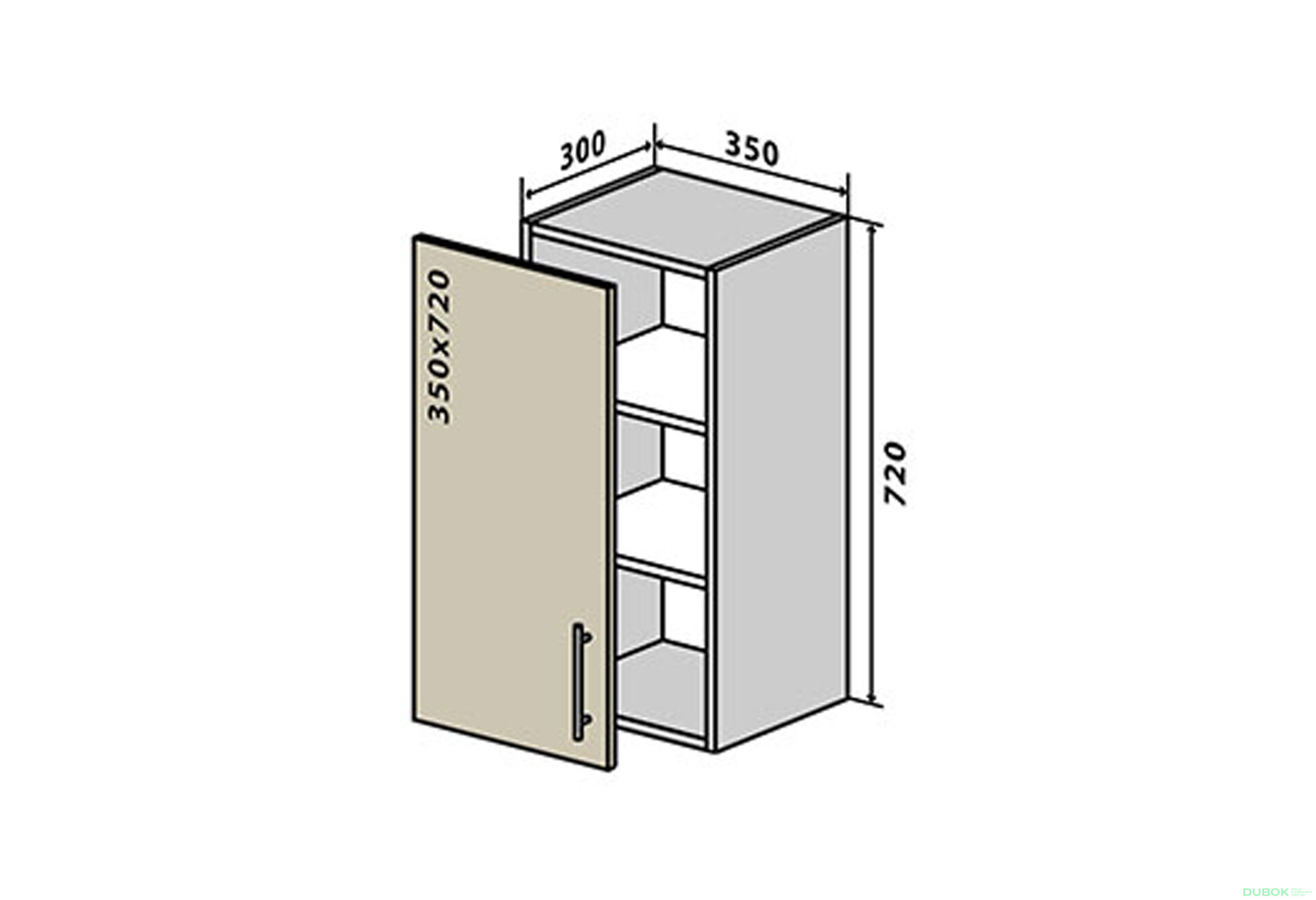Fotografie 1 - V19 Skříňka 1D 35 Sonata Luxe