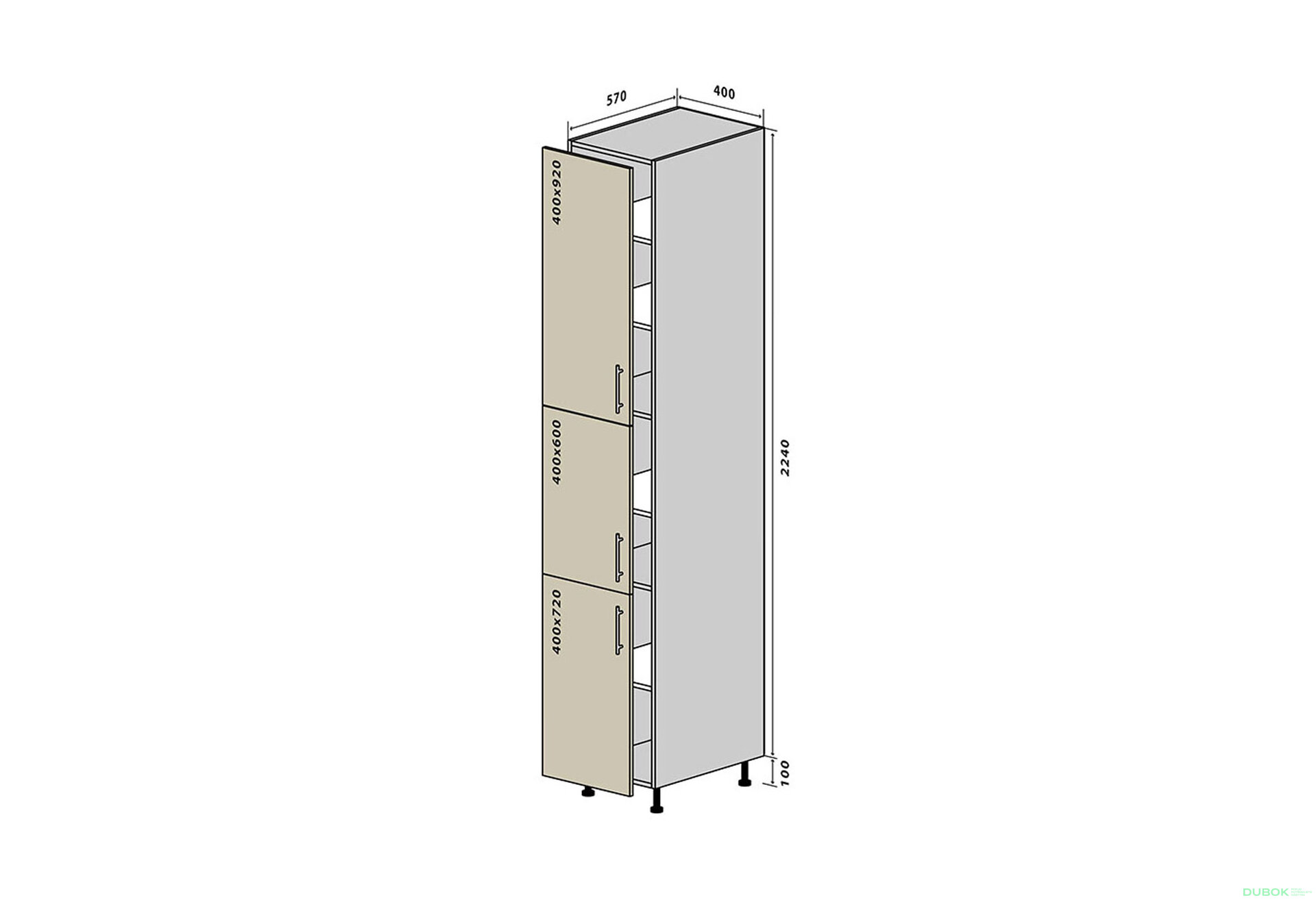 Fotografie 1 - N42 Skříňka 40x234 Sonata Luxe