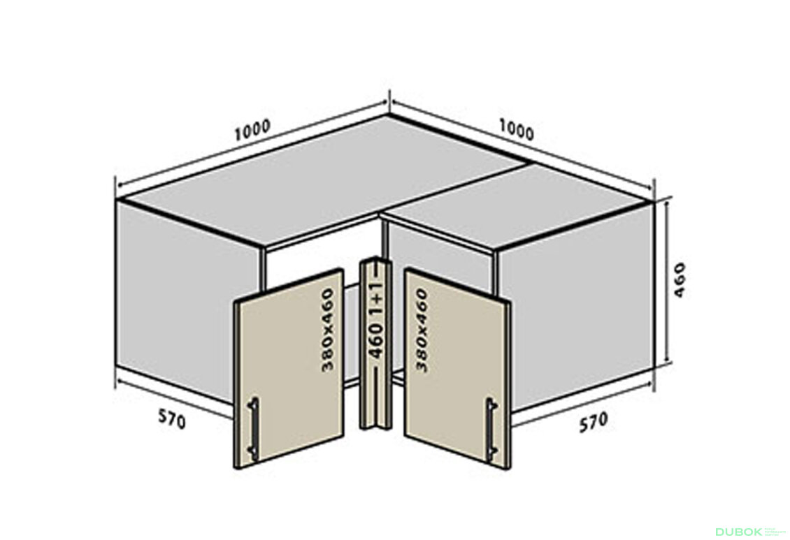 V83 Rohová Skříňka 100 Sonata Luxe