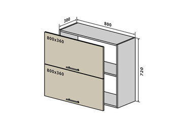 V21 Skříňka 2D 80 Sonata Luxe