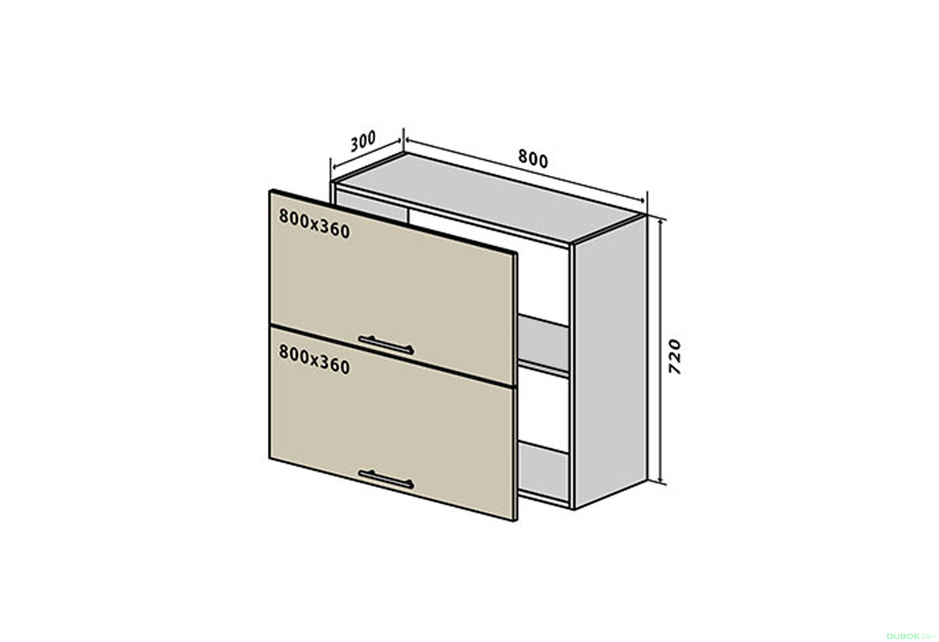 Fotografie 1 - V21 Skříňka 2D 80 Sonata Luxe