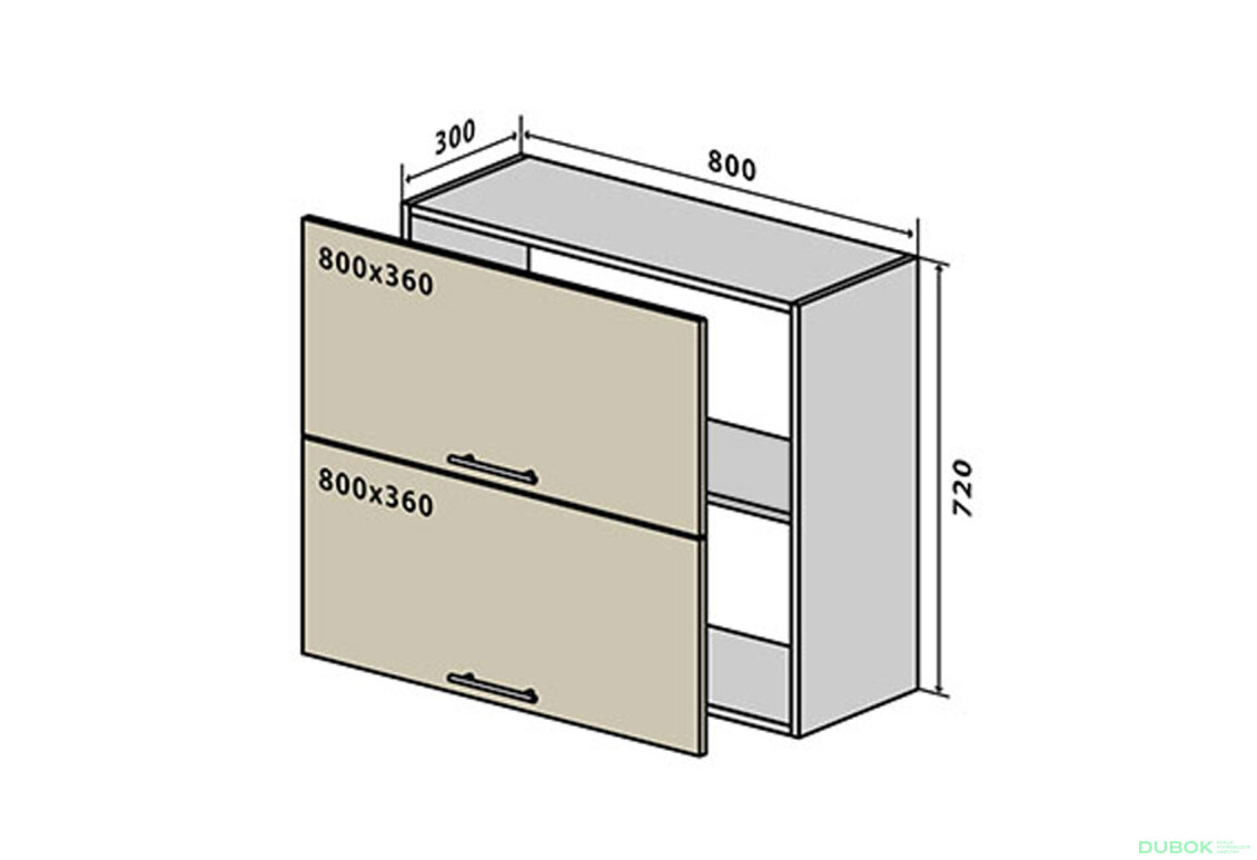 V21 Skříňka 2D 80 Sonata Luxe