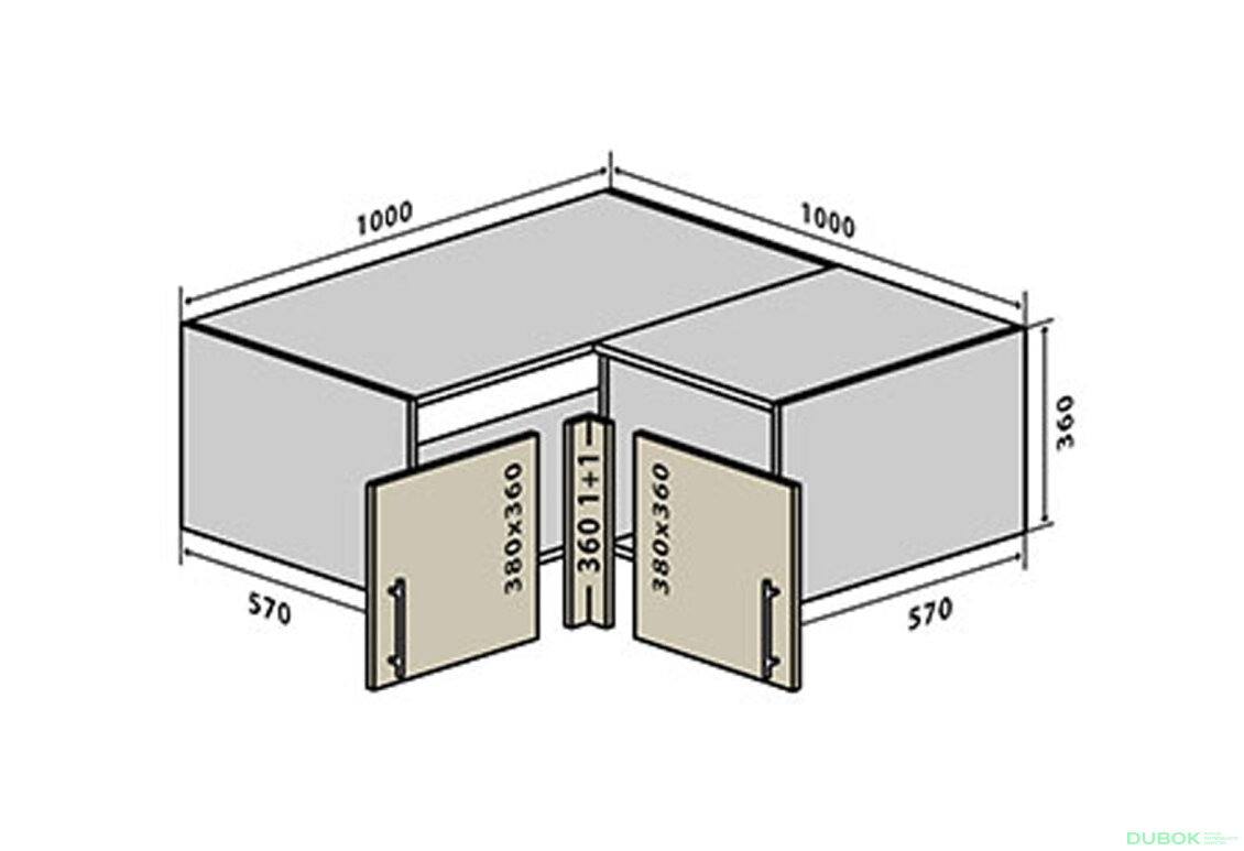 V81 Rohová Skříňka 100 Sonata Luxe