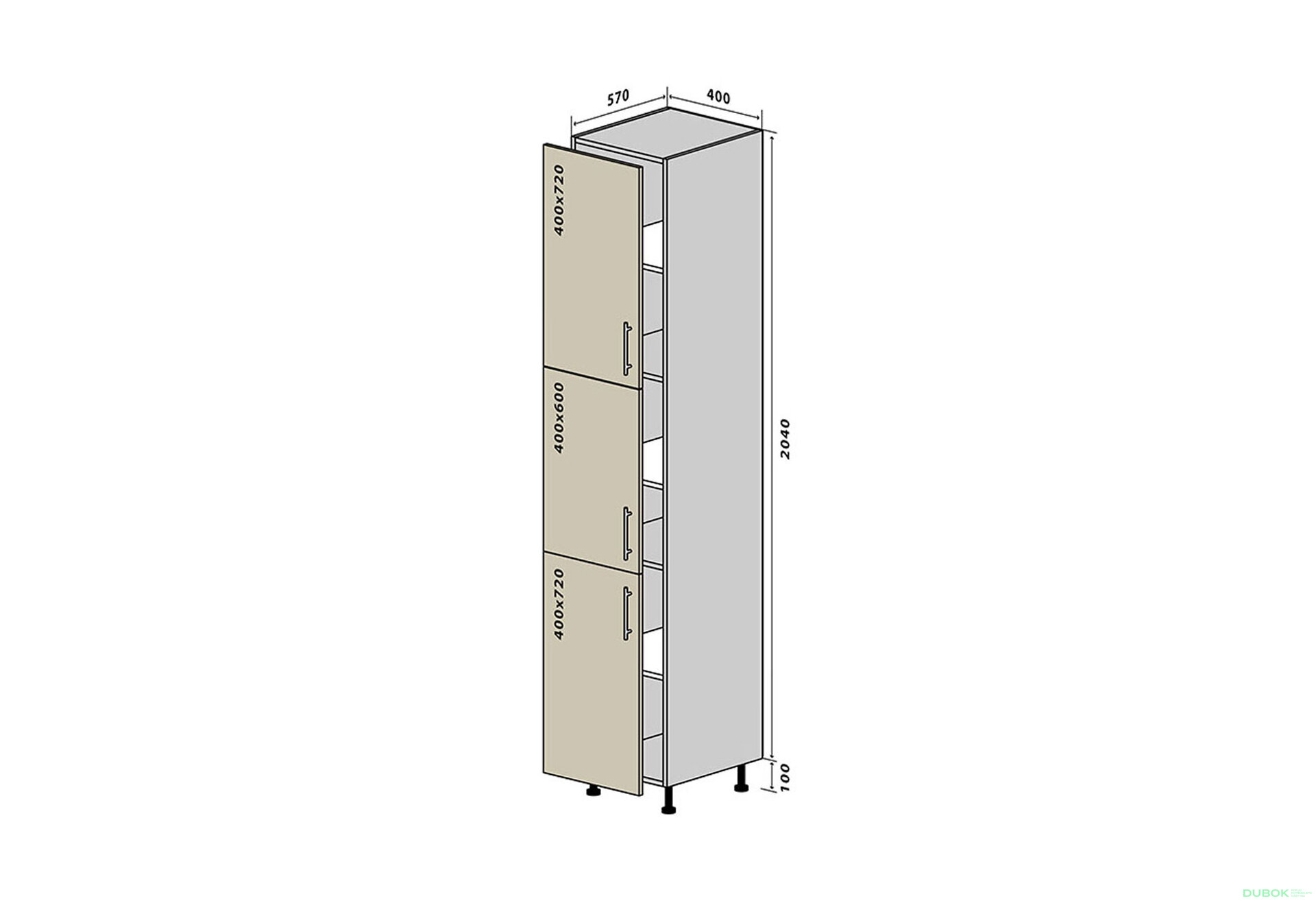 Fotografie 1 - N40 Skříňka 40x214 Sonata Luxe