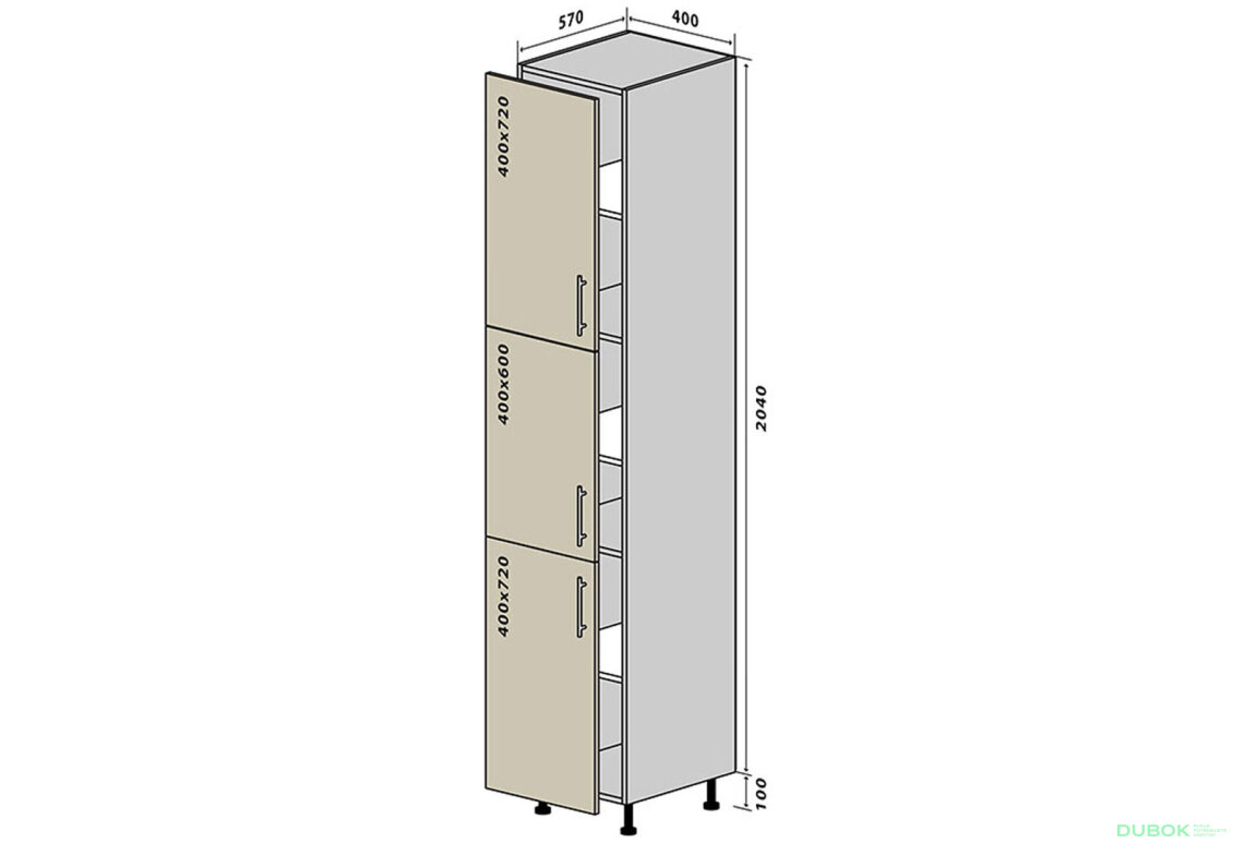 N40 Skříňka 40x214 Sonata Luxe