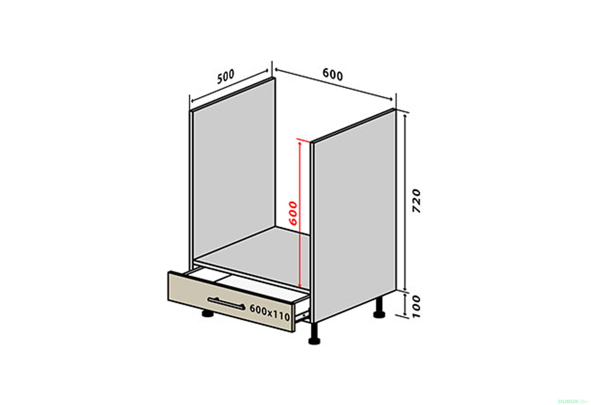 Fotografie 1 - N12 Skříňka pro troubu 1Š New Sonata Luxe