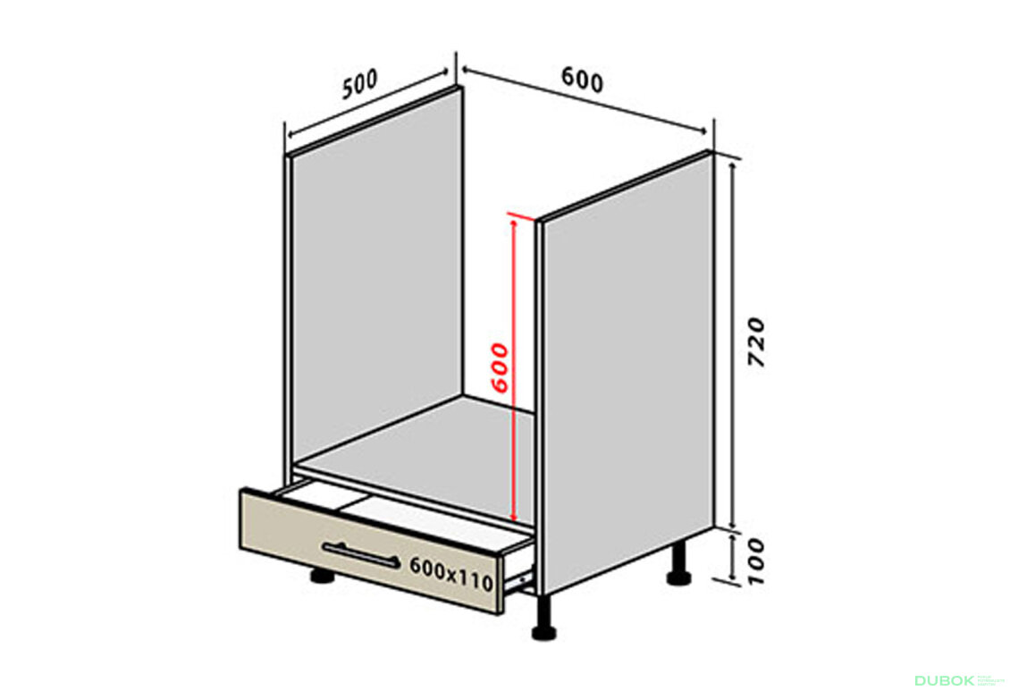 N12 Skříňka pro troubu 1Š New Sonata Luxe