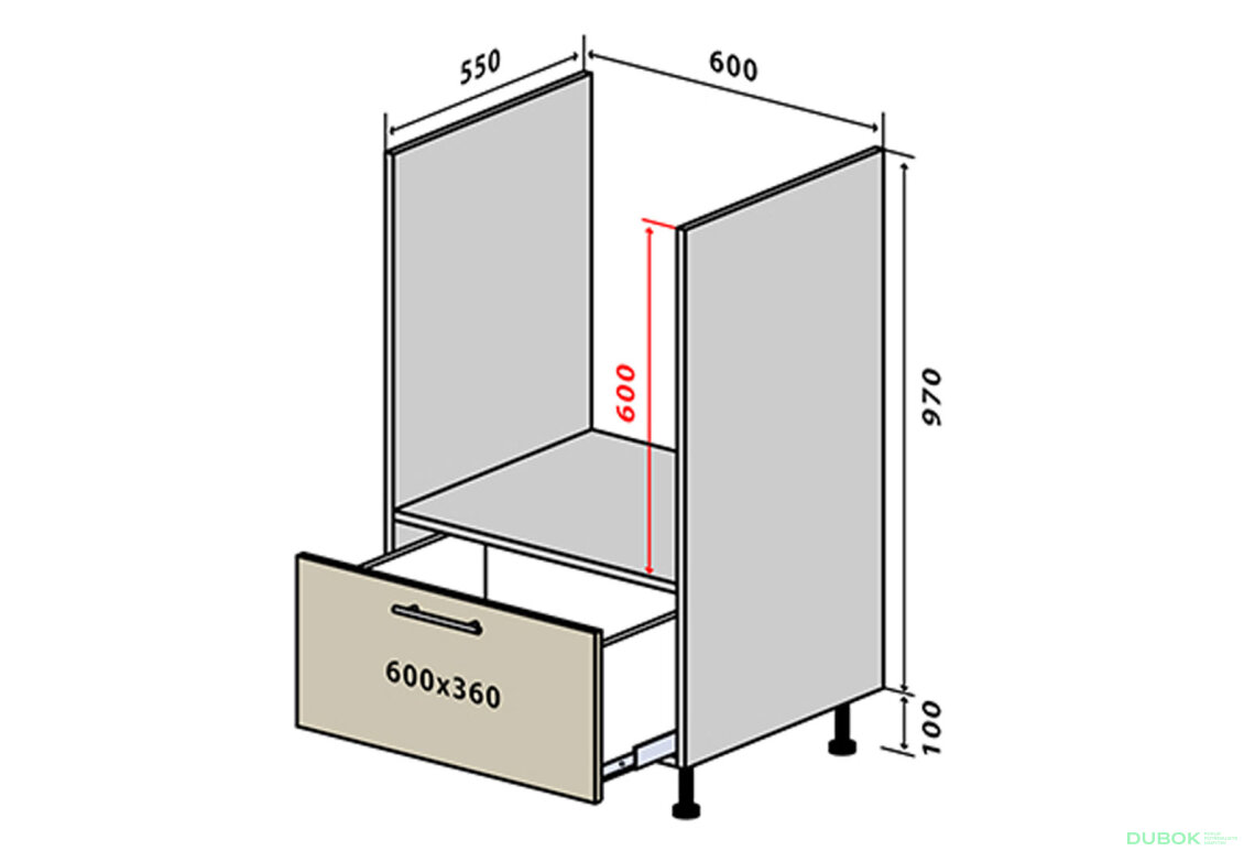 N32 Skříňka pro troubu 1Š New Sonata Luxe