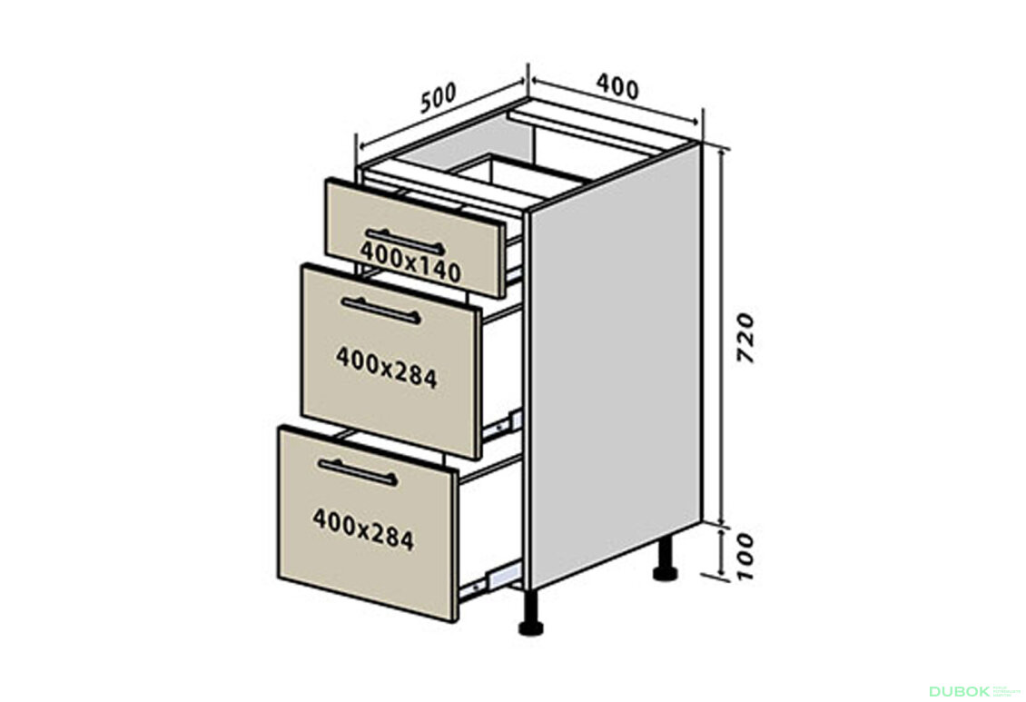 N9 Skříňka 3Š 40 Sonata Luxe