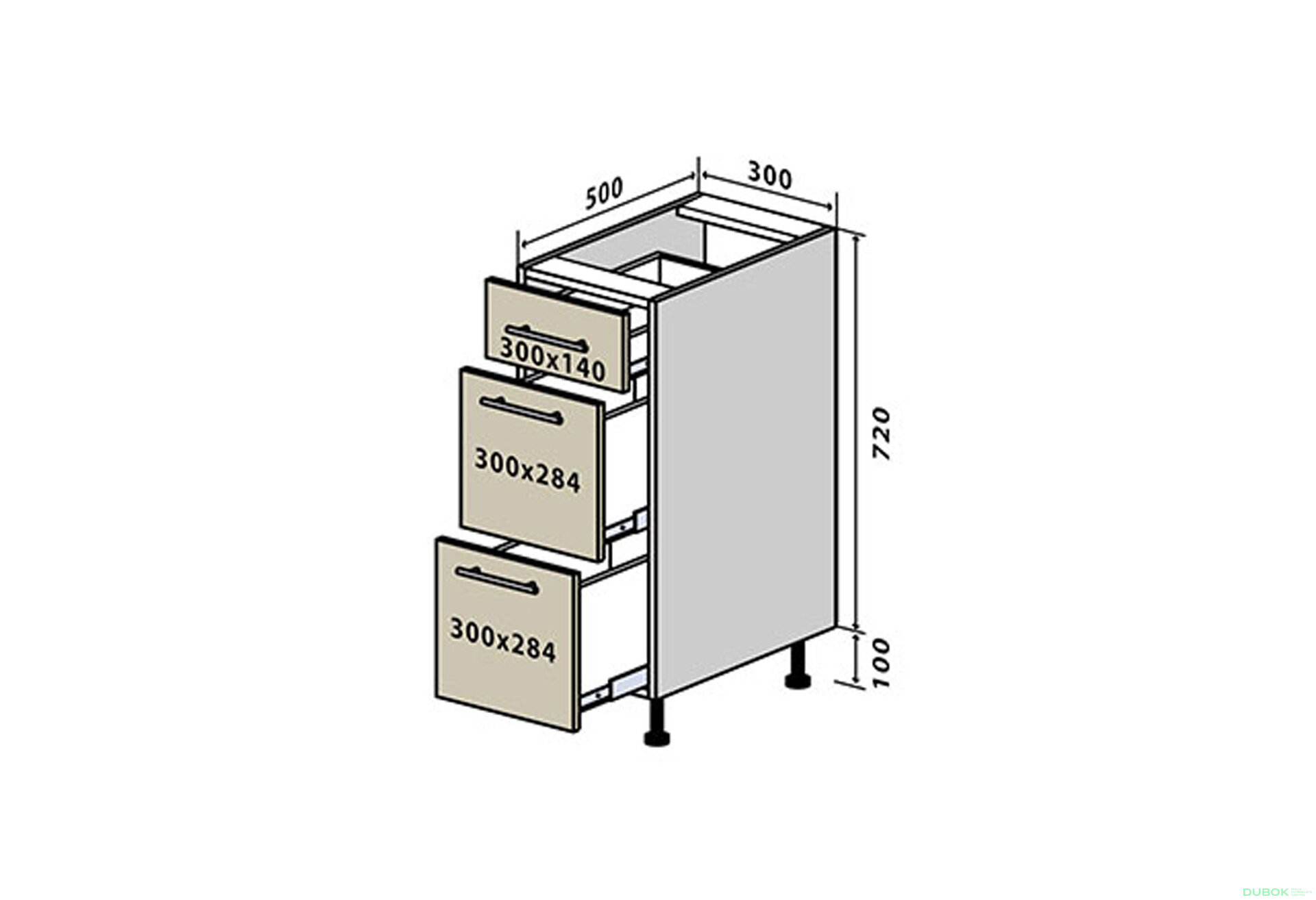 Fotografie 1 - N8 Skříňka 3Š 30 Sonata Luxe