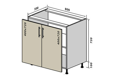 N7 Skříňka 2D 80 Sonata Luxe