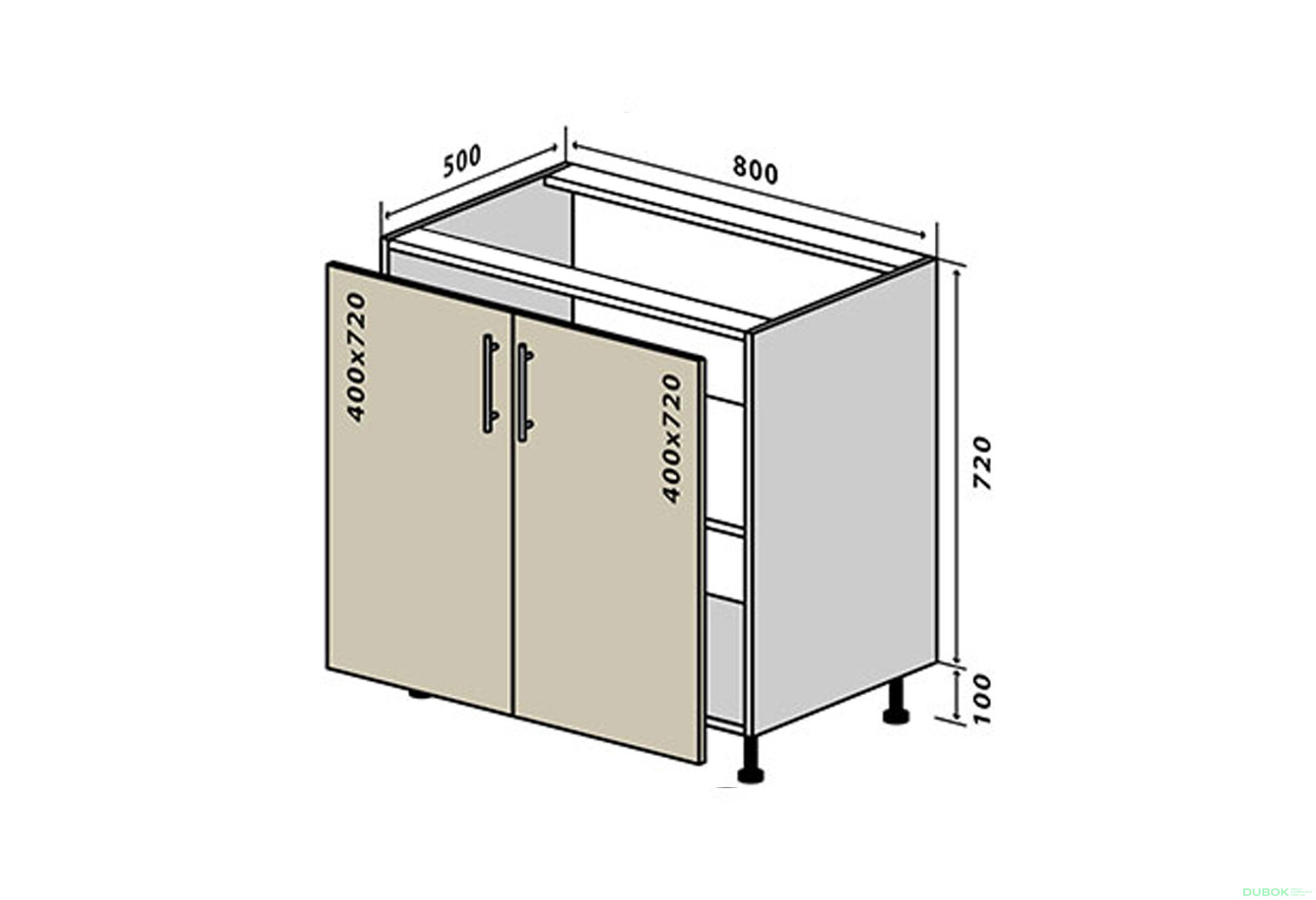 Fotografie 1 - N7 Skříňka 2D 80 Sonata Luxe