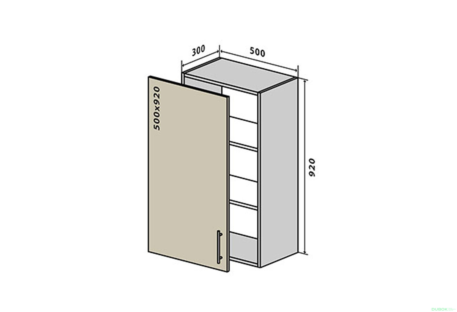 Fotografie 1 - V45 Skříňka 1D 50 Sonata Luxe