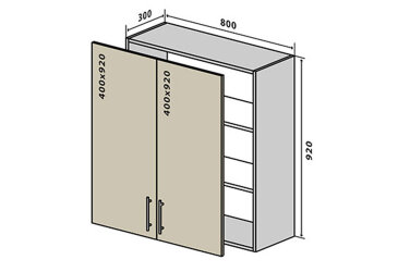 V48 Skříňka 2D 80 Sonata Luxe