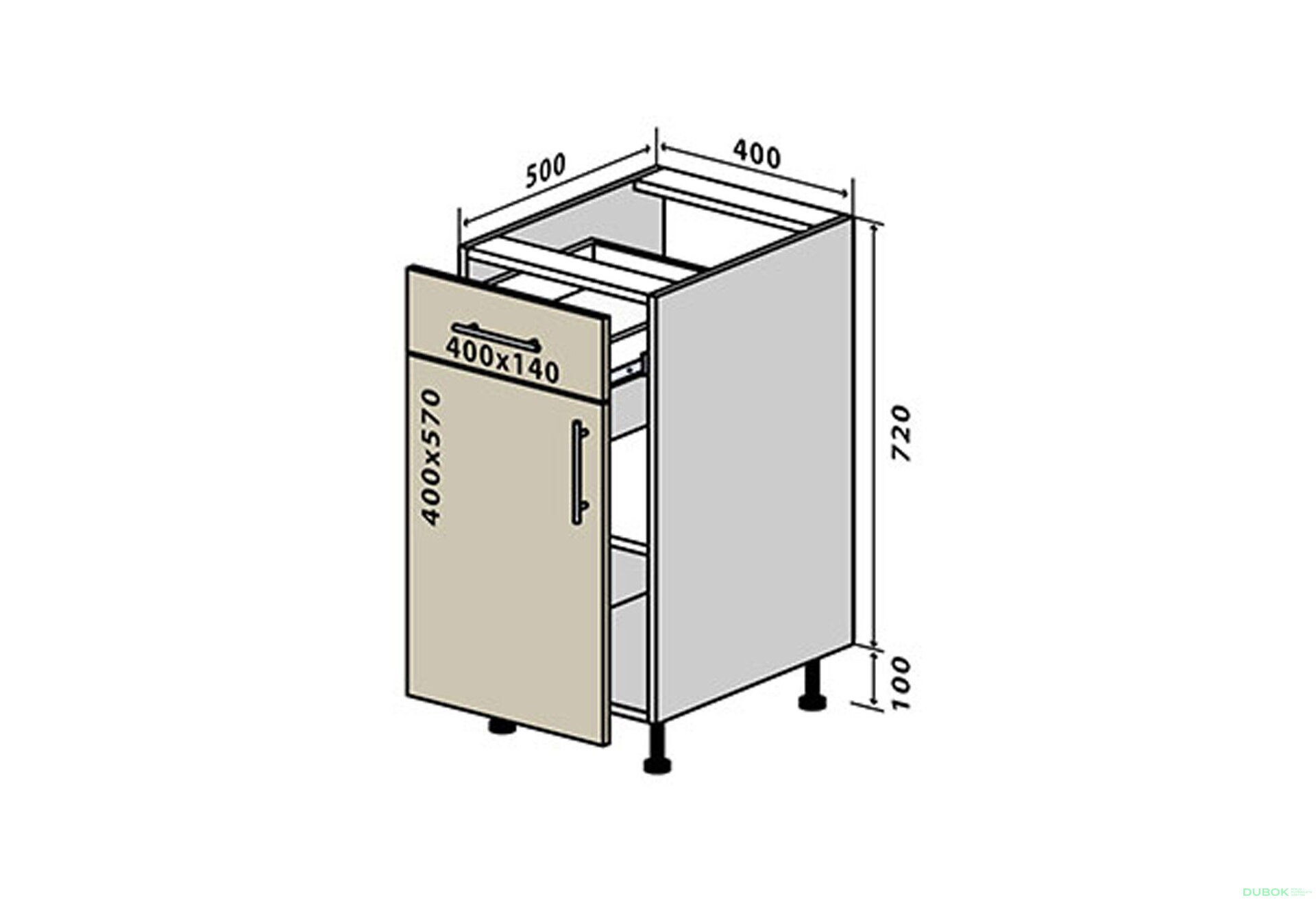 Fotografie 1 - N23 Skříňka 1Š1D 40 Sonata Luxe